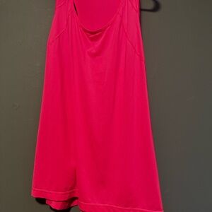 Bright Pink Sleeveless Athletic Tank